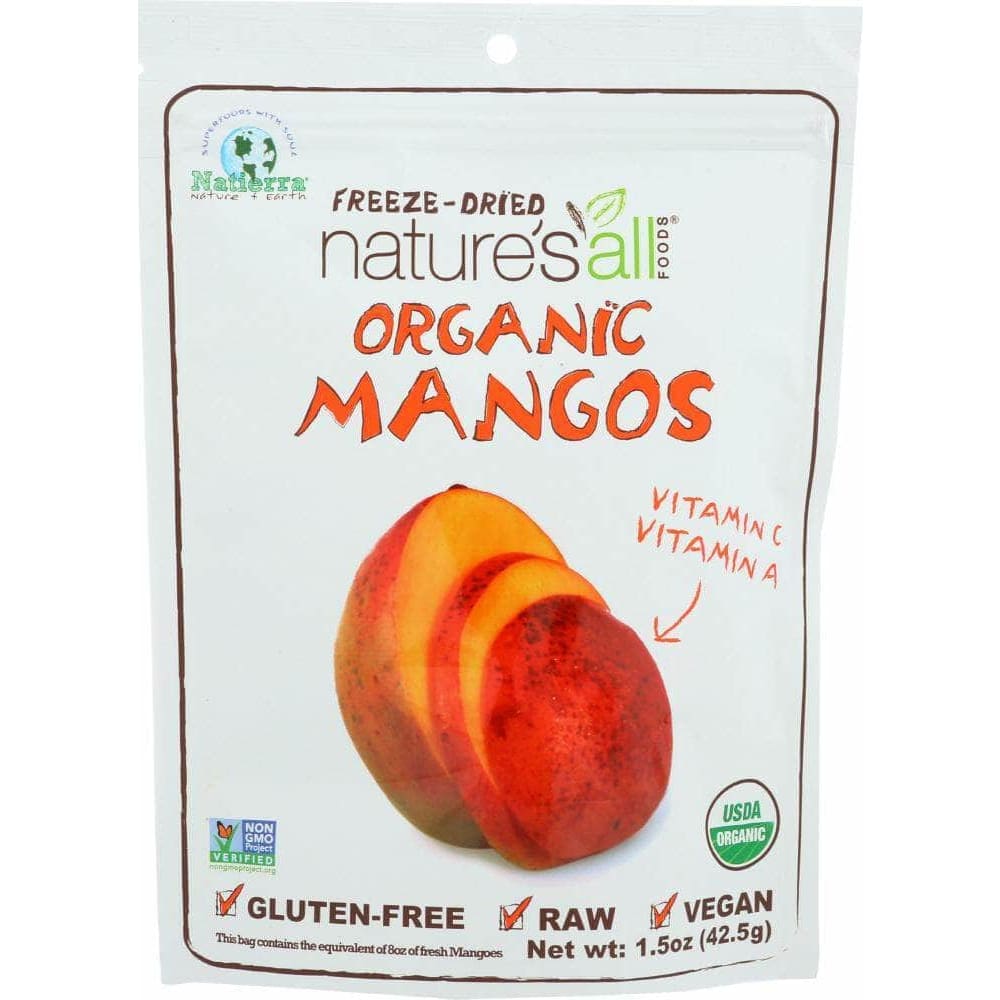 Natierra Natierra Nature'S All Freeze Dried Organic Mango, 1.5 oz