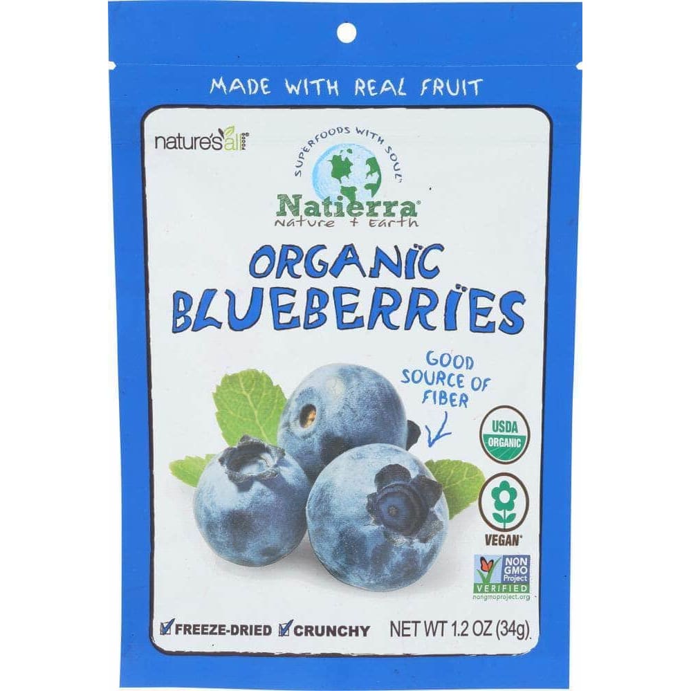 Natierra Natierra Organic Freeze Dried Blueberries, 1.2 oz