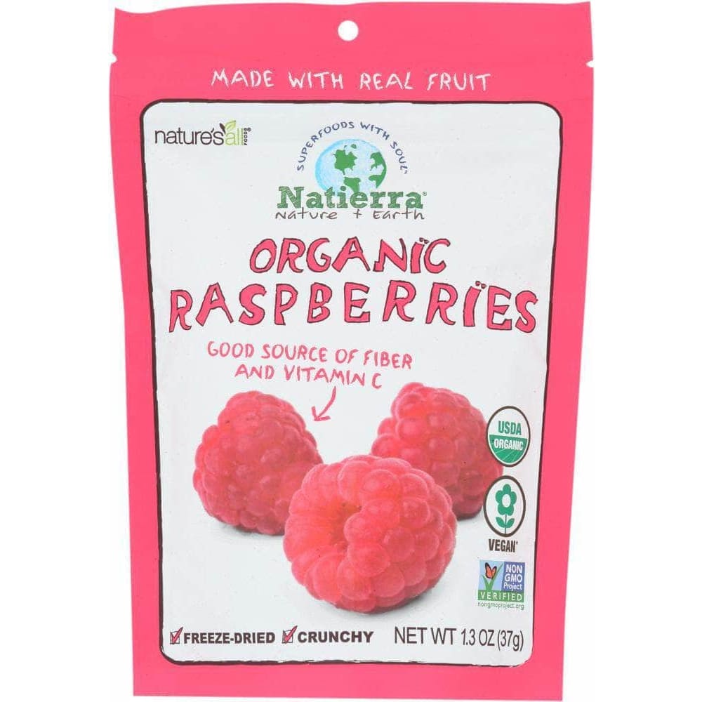 Natierra Natierra Organic Freeze Dried Raspberries, 1.3 oz