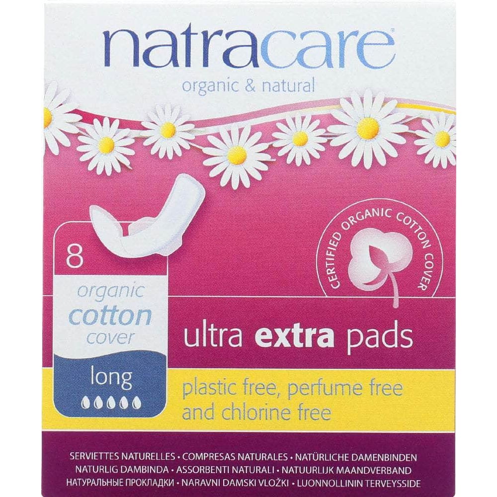 NATRACARE Natracare Ultra Extra Pads Long, 8 Each