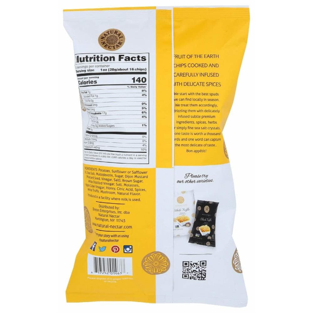 NATURAL NECTAR Grocery > Snacks > Chips > Potato Chips NATURAL NECTAR: Chip Ptato Hny Mstrd Whit, 5 oz