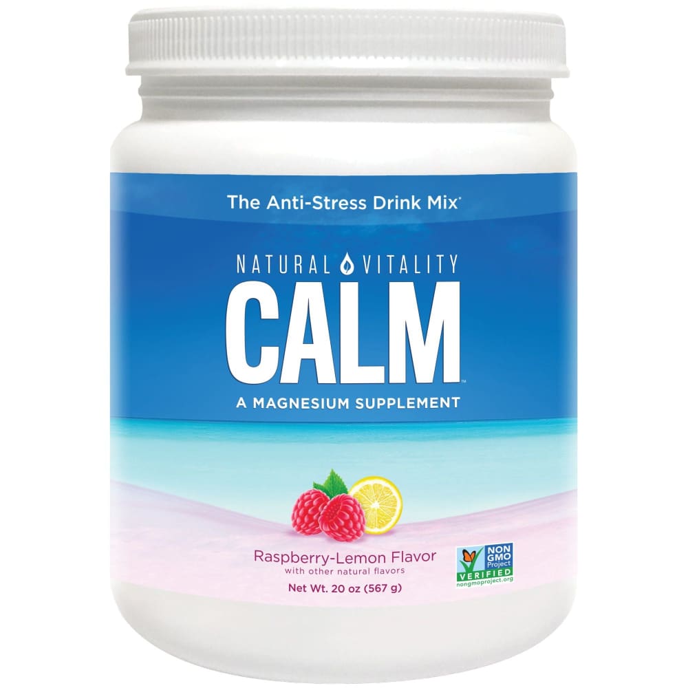 Natural Vitality Calm Raspberry Lemon Anti-Stress Drink Mix 20 oz. - Natural