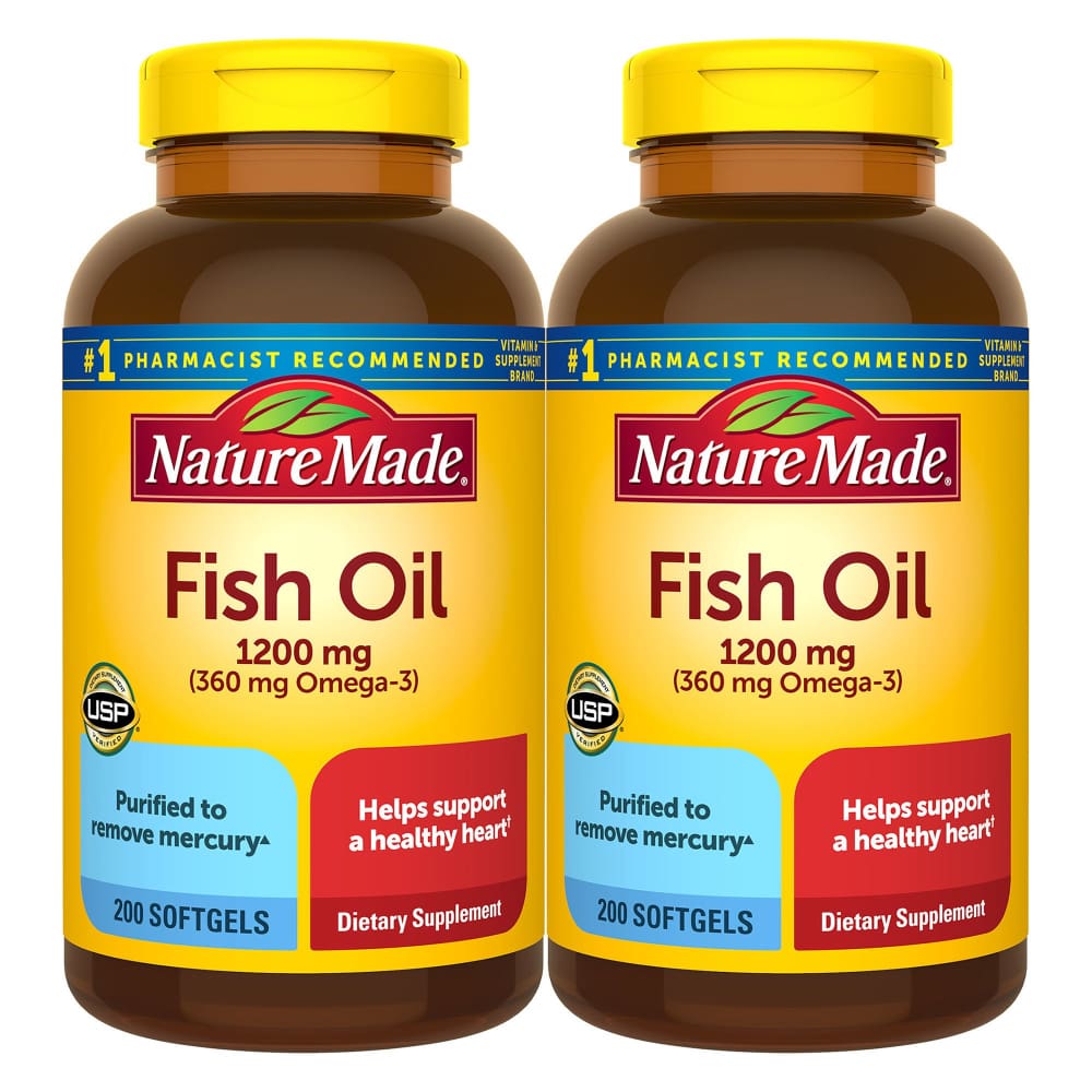 Nature Made Fish Oil 1200 mg Softgels 2pk./400 ct. - Nature Made