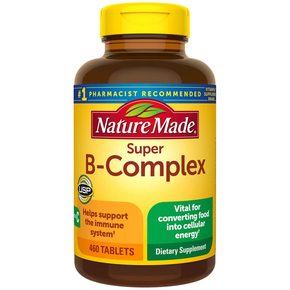 Nature Made Super B-Complex 460 Tablets - Adult Multi & Letter Vitamins - Nature Made