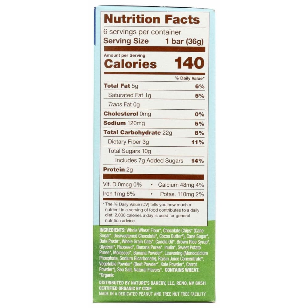 NATURES BAKERY Natures Bakery Bar Brkfst Org Bana Choc, 7.62 Oz