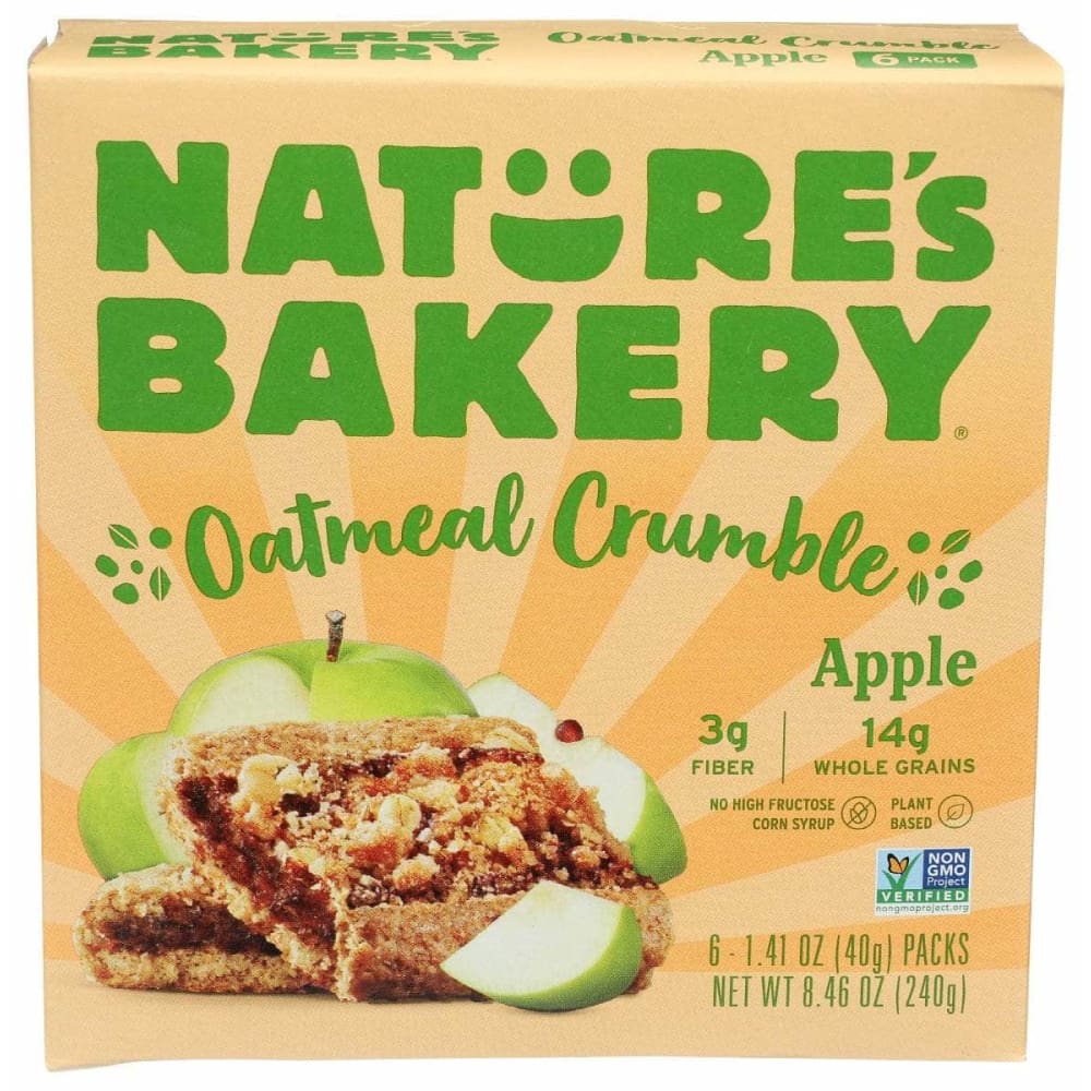 NATURE'S BAKERY NATURES BAKERY Bar Oatml Crmb Appl, 8.46 oz