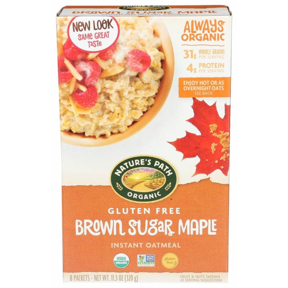 NATURES PATH NATURES PATH Brown Sugar Maple Oatmeal Gluten Free, 11.3 oz