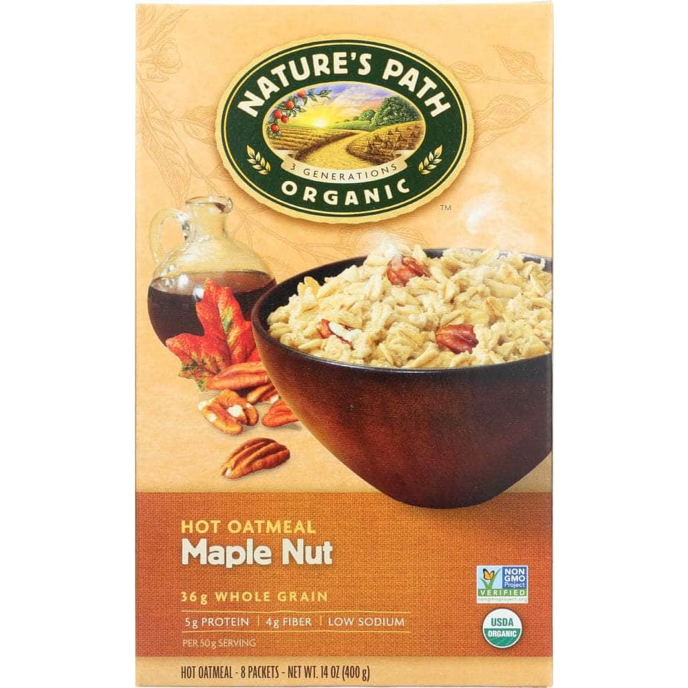 Natures Path Nature's Path  Organic Instant Hot Oatmeal Maple Nut 8 Packets, 14 oz