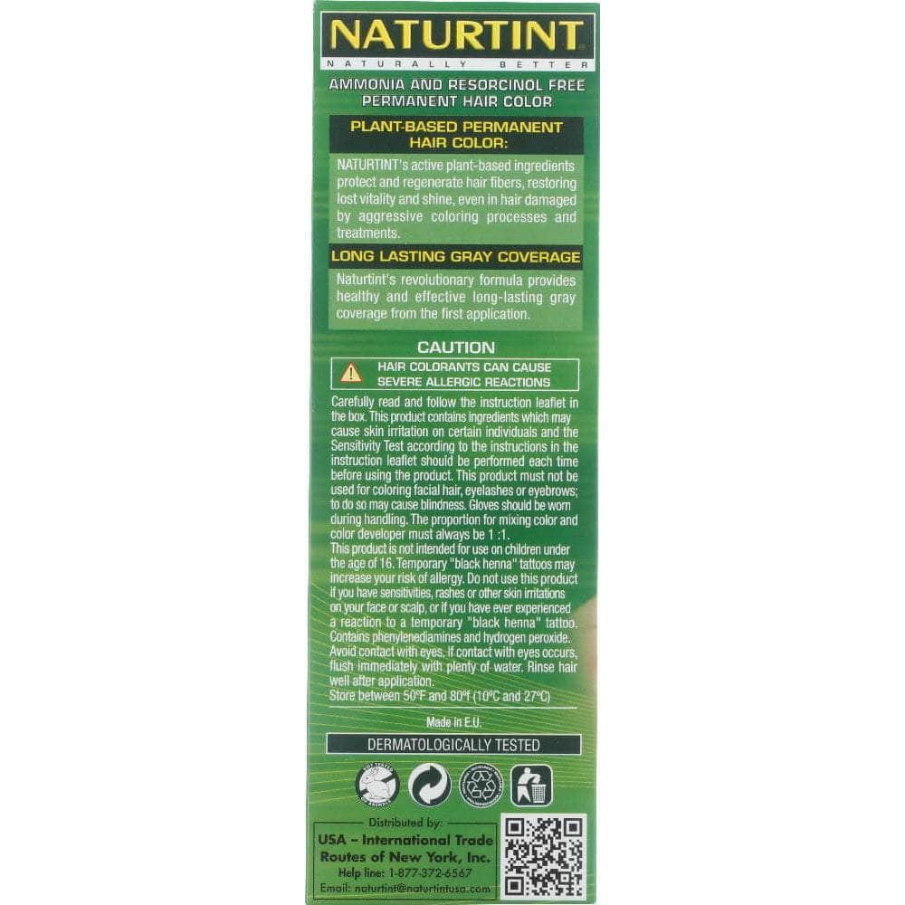 NATURTINT Naturtint Permanent Hair Color 1N Ebony Black, 5.28 Oz