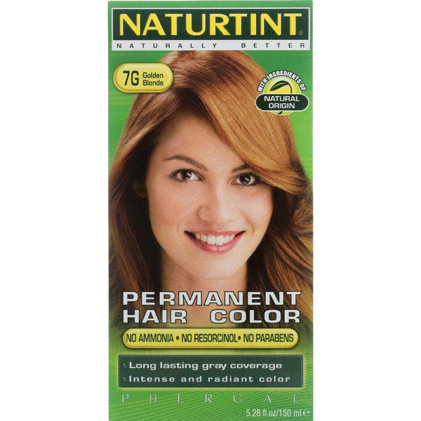Naturtint Permanent Hair Color 7G Golden Blonde, 5.28 Oz