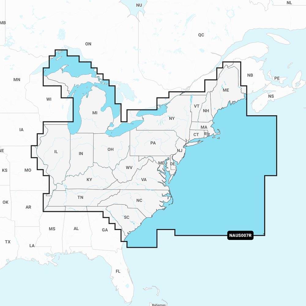 Navionics+ NAUS007R - U.S. East - Cartography | Navionics + Navionics