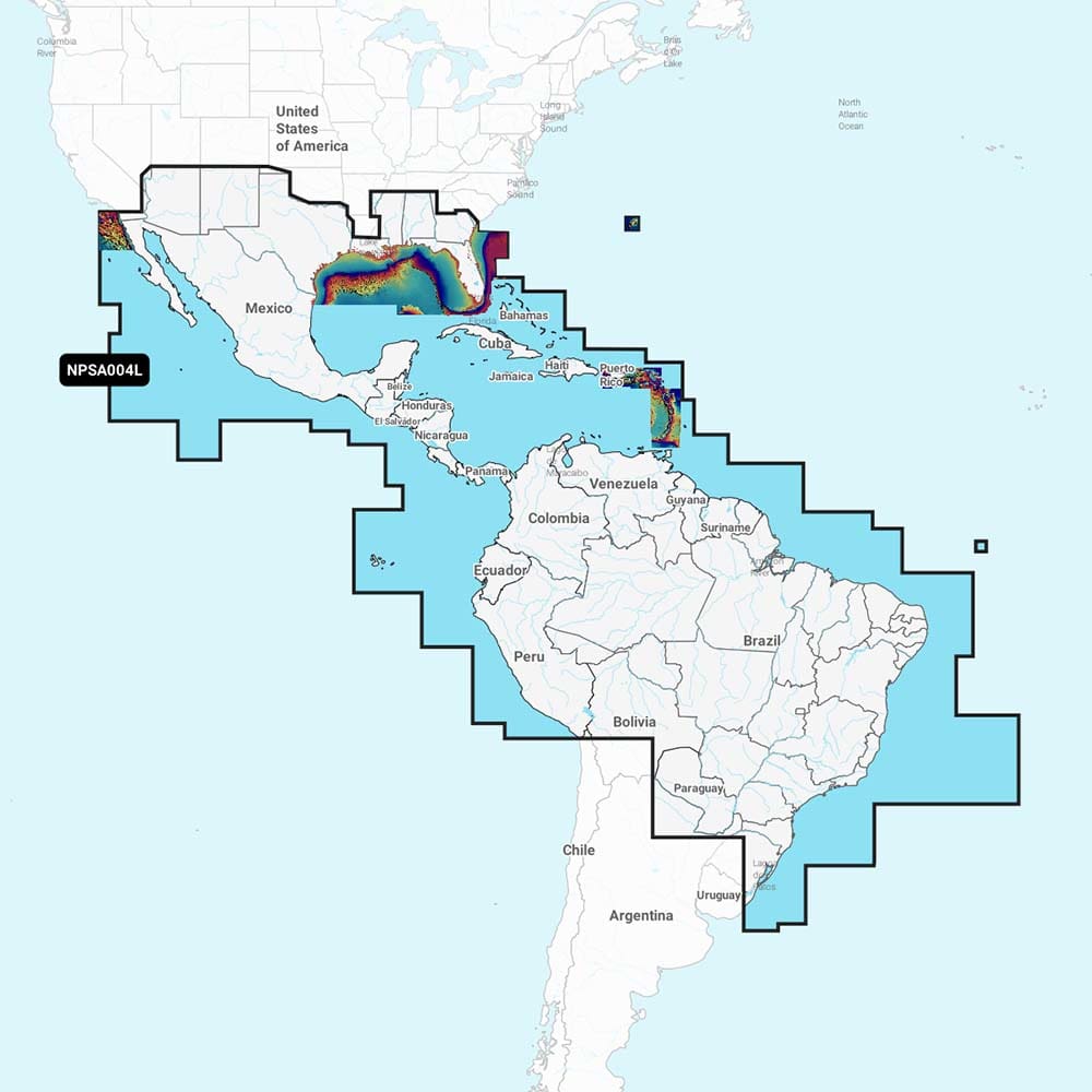 Navionics Platinum+ NPSA004L - Mexico Caribbean to Brazil - Cartography | Navionics Platinum Plus - Navionics