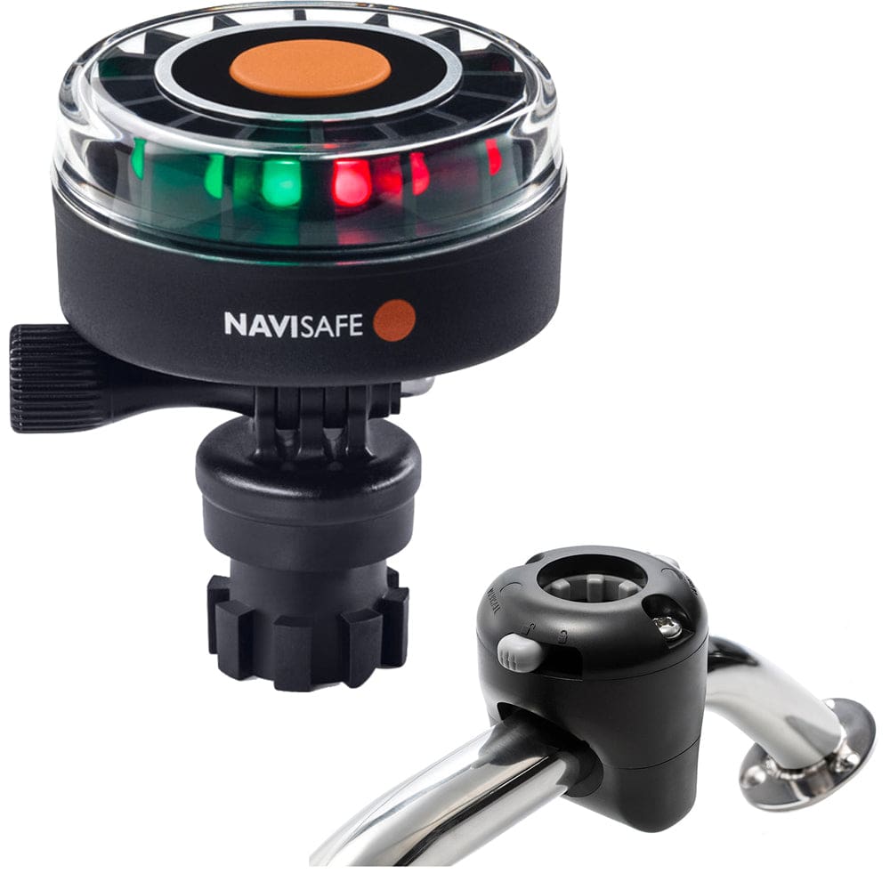 Navisafe Navilight 2NM Tricolor w/ Navimount Base & Rail Mount - Black - Paddlesports | Navigation Lights,Lighting | Navigation Lights -