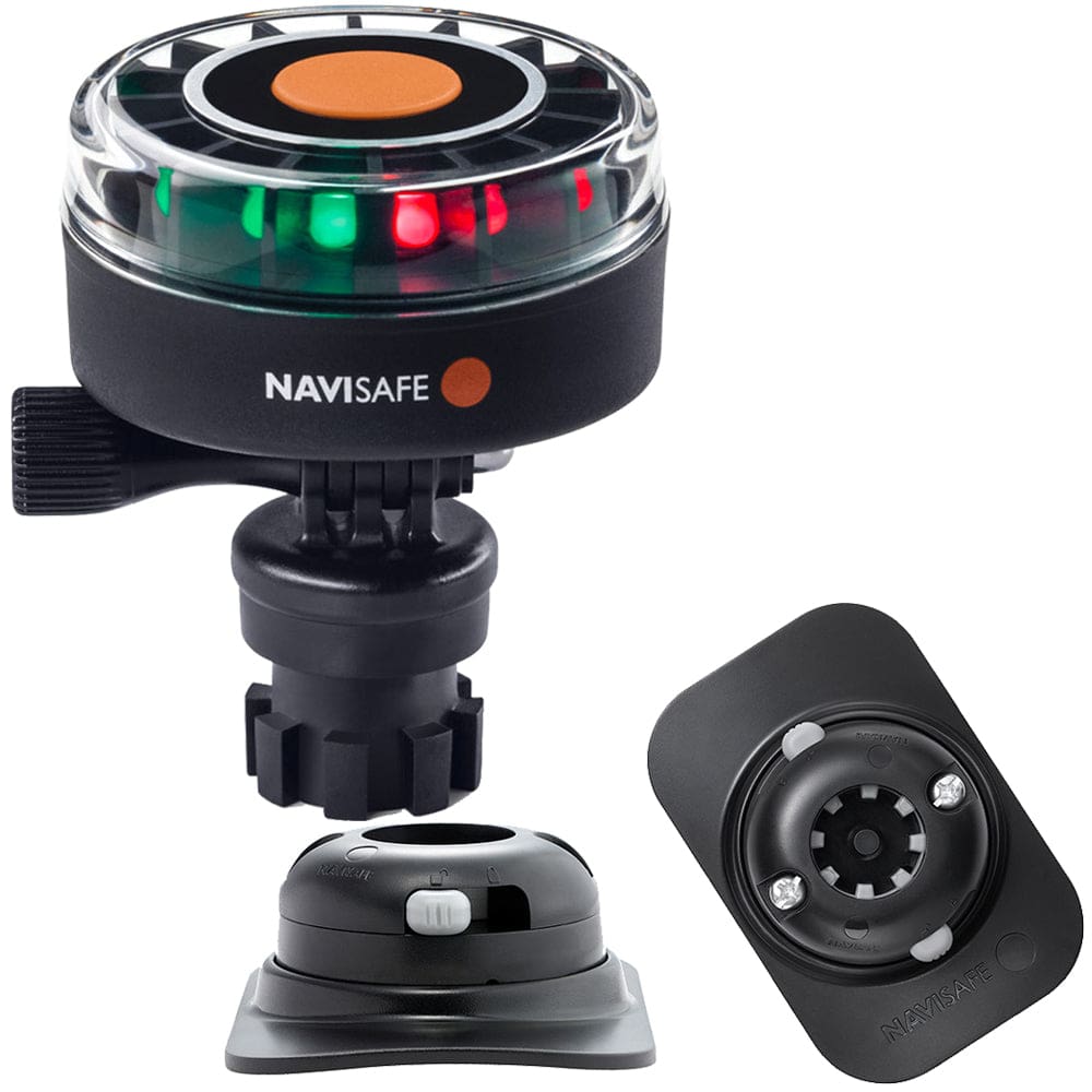 Navisafe Navilight 2NM Tricolor w/ Navimount Base & RIB Mount - Black - Paddlesports | Navigation Lights,Lighting | Navigation Lights -