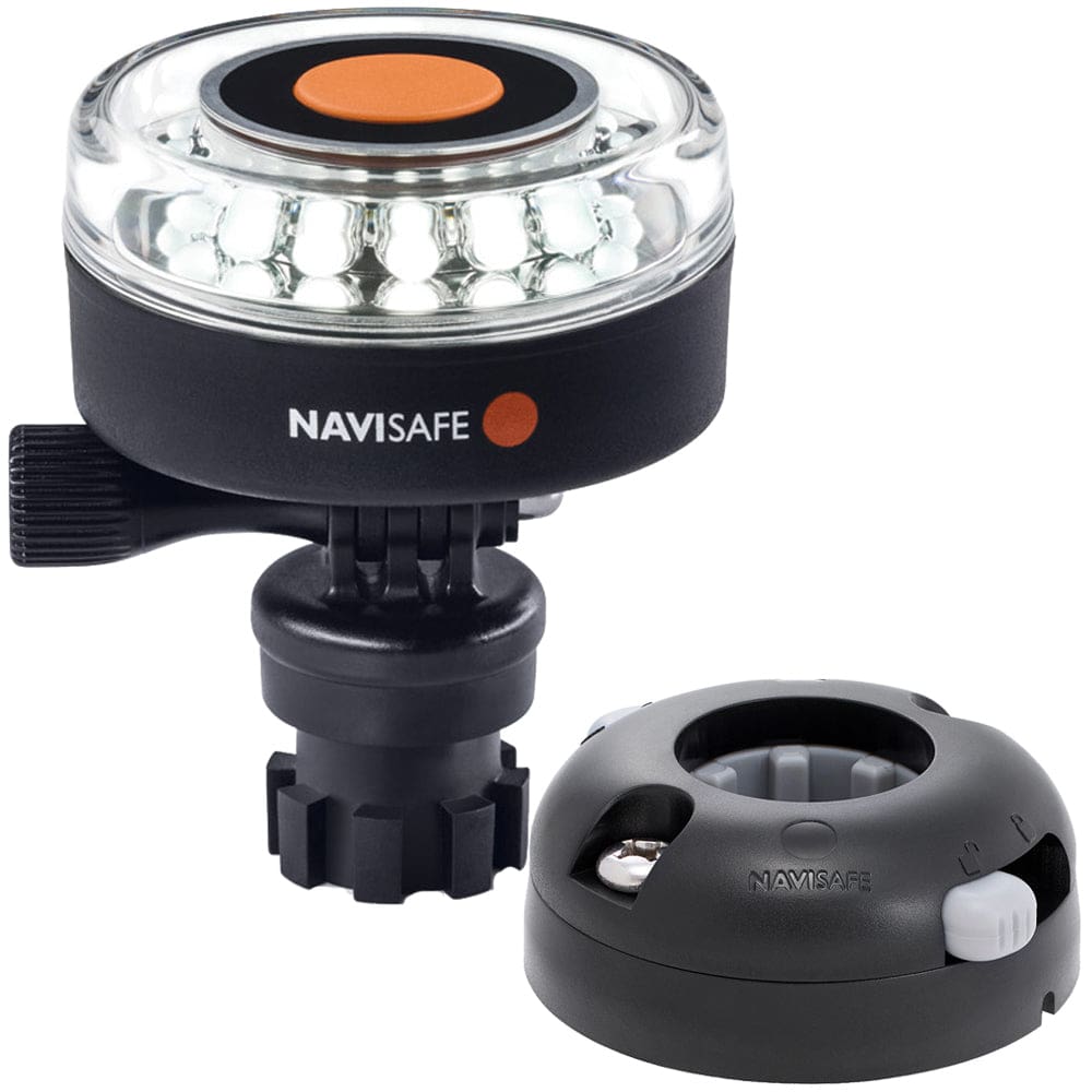 Navisafe Navilight 360° 2NM White w/ Navimount Base & Horizontal Mount - Black - Paddlesports | Navigation Lights,Lighting | Navigation