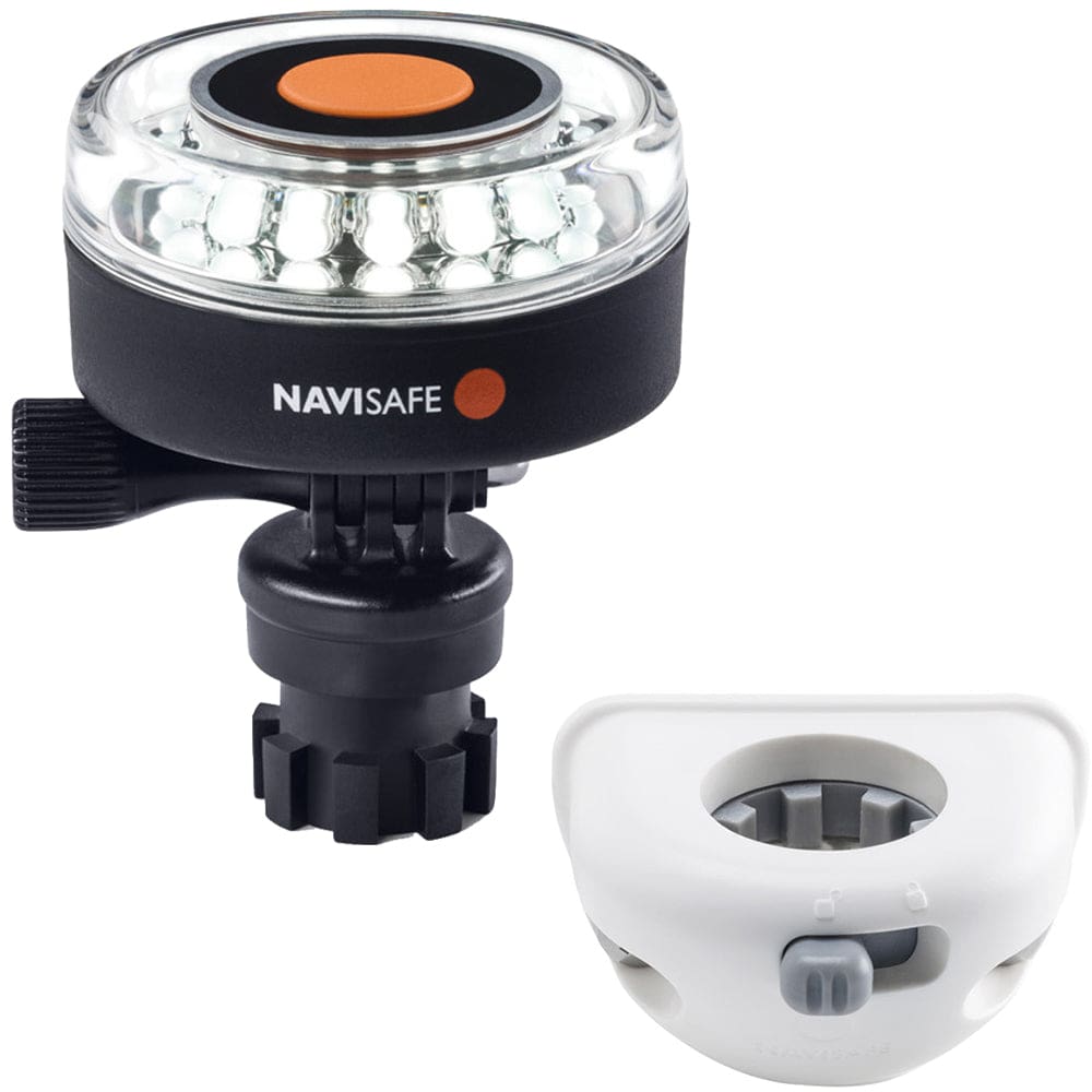 Navisafe Navilight 360° 2NM White w/ Navimount Base & Vertical Mount - White - Paddlesports | Navigation Lights,Lighting | Navigation Lights