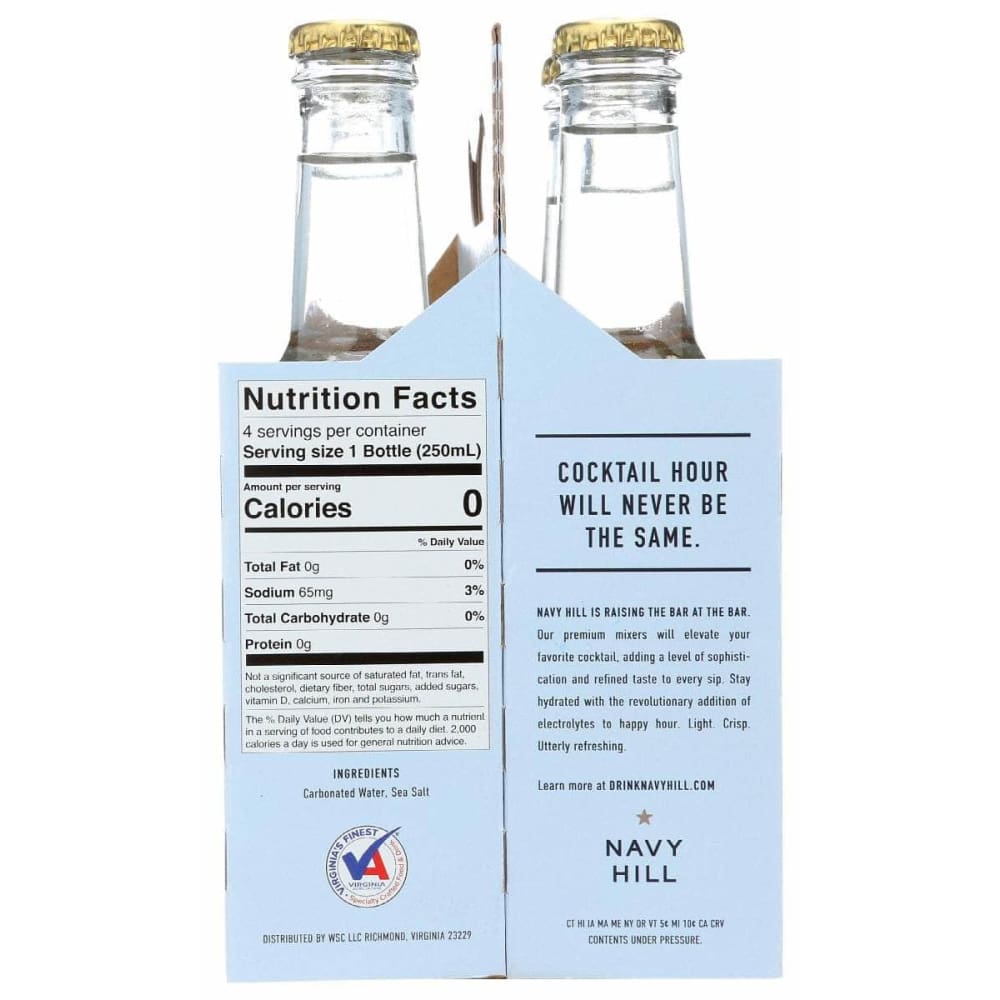 NAVY HILL Navy Hill Club Soda 4 Count, 33.8 Fo