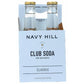 NAVY HILL Navy Hill Club Soda 4 Count, 33.8 Fo