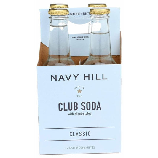 NAVY HILL Navy Hill Club Soda 4 Count, 33.8 Fo