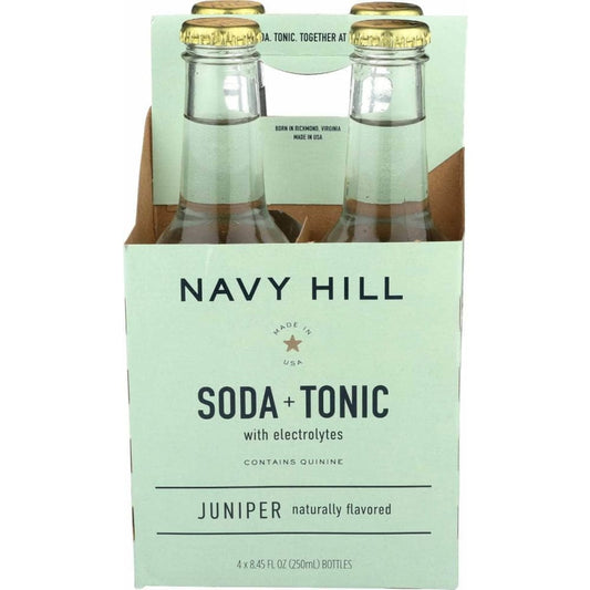 NAVY HILL Navy Hill Soda Tonic Juniper 4 Count, 33.8 Fo