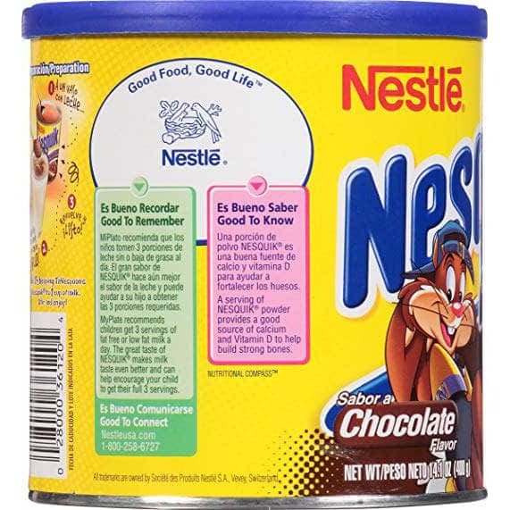 Nesquik Nesquik Mix Quick Chocolate Hispanic, 14.1 oz