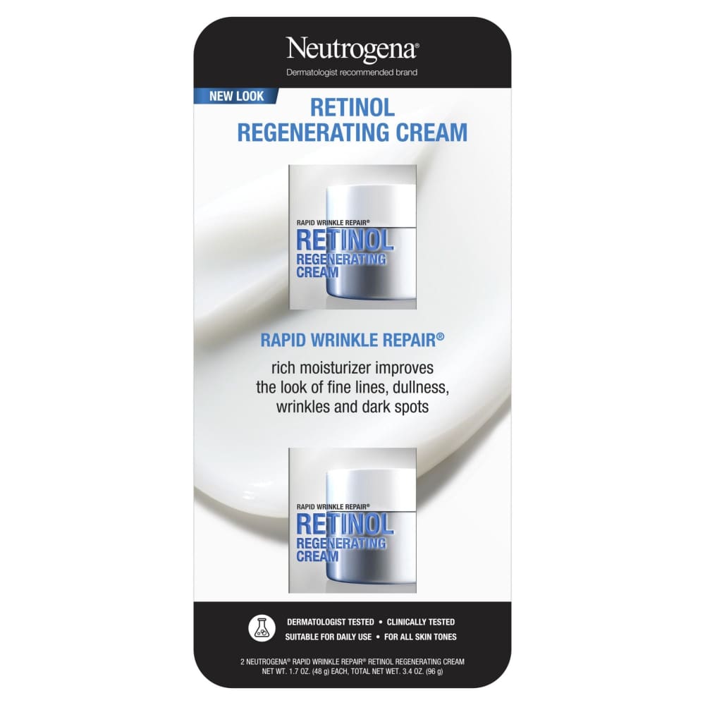 Neutrogena Rapid Wrinkle Repair Anti-Aging Retinol Cream 2 x 1.7 oz. - Neutrogena