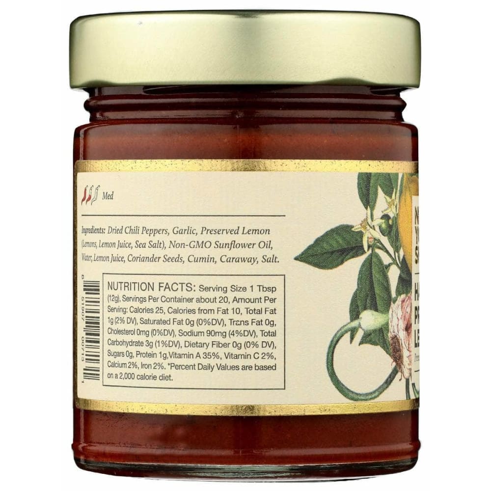 NEW YORK SHUK New York Shuk Harissa Preserved Lemon, 10 Oz