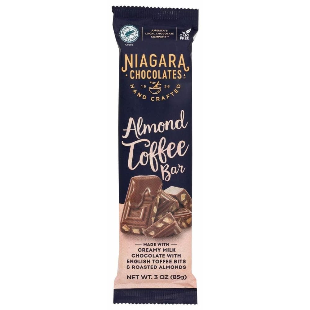 NIAGARA Grocery > Chocolate, Desserts and Sweets > Chocolate NIAGARA: Milk Chocolate Almond Toffee Bar, 3 oz