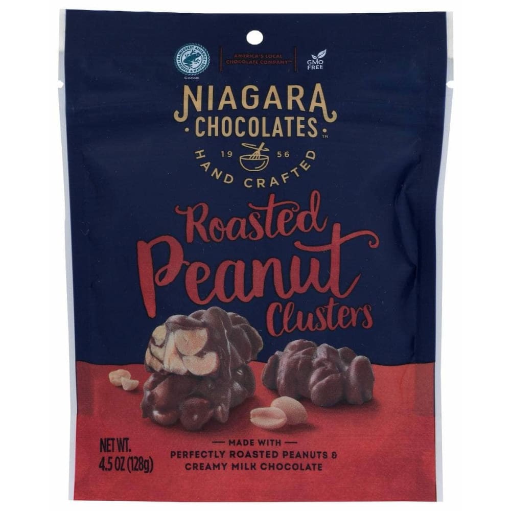 NIAGARA Grocery > Chocolate, Desserts and Sweets > Chocolate NIAGARA: Milk Chocolate Roasted Peanut Clusters, 4.5 oz