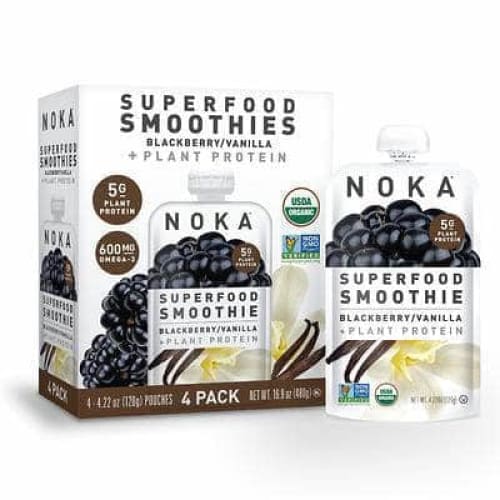 NOKA Noka Blackberry Vanilla Smoothie, 4 Pc