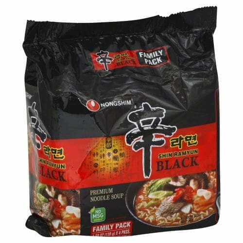 NONG SHIM Nong Shim Shin Black Ramyun Noodles 4Pk, 18.32 Oz