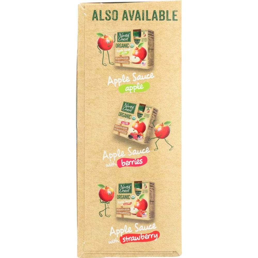 North Coast North Coast Applesauce Cinnamon 4 Pack Pouch Organic, 12.8 oz