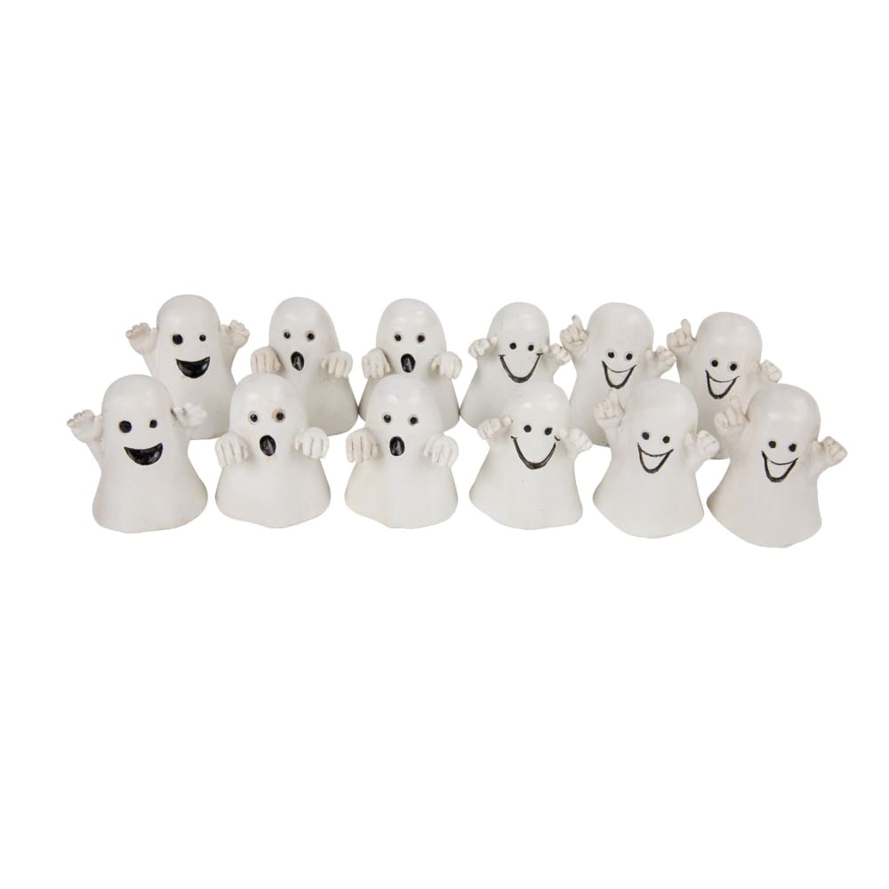 Northlight 1.5 Mini Ghost Decorations 12 ct. - Home/Seasonal/Halloween & Harvest/Halloween Decor/ - Northlight