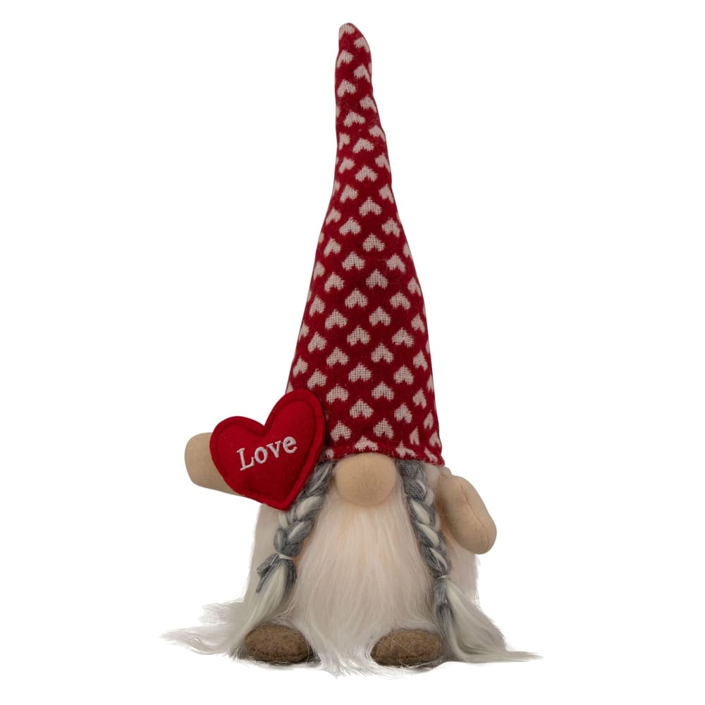 Northlight 13 Lighted Girl Valentine’s Day Gnome with Love Heart - Northlight