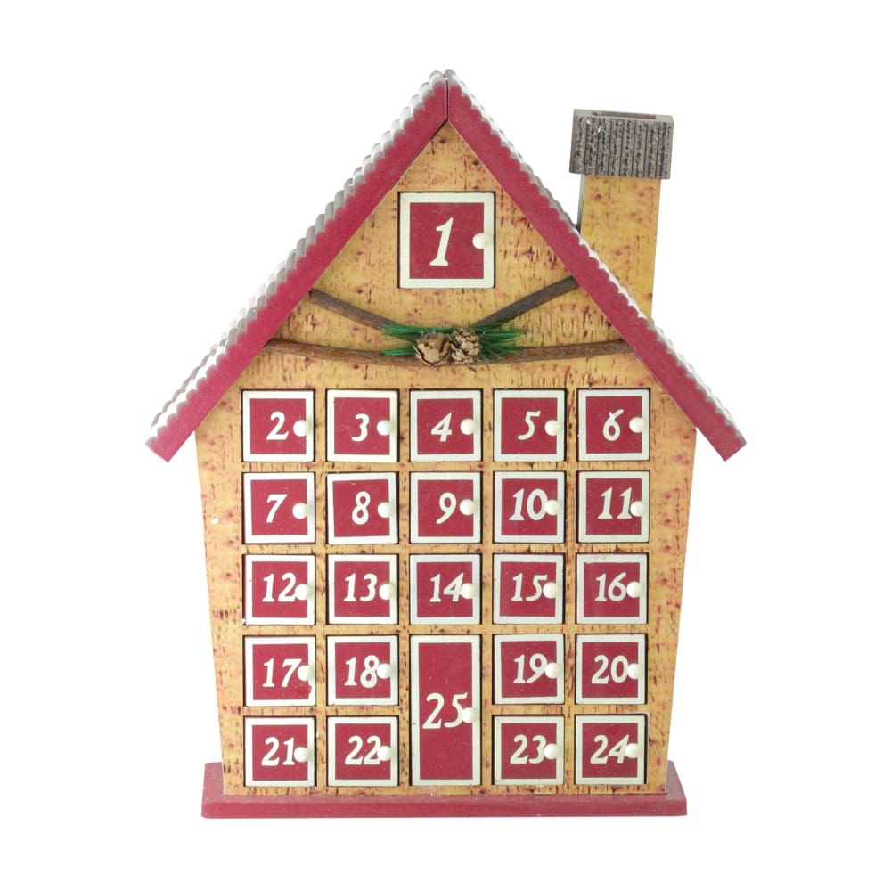 Northlight 15 Christmas House Advent Calendar - Home/Seasonal/Holiday Home/Holiday Home Decor/Indoor Holiday Decor/ - Northlight