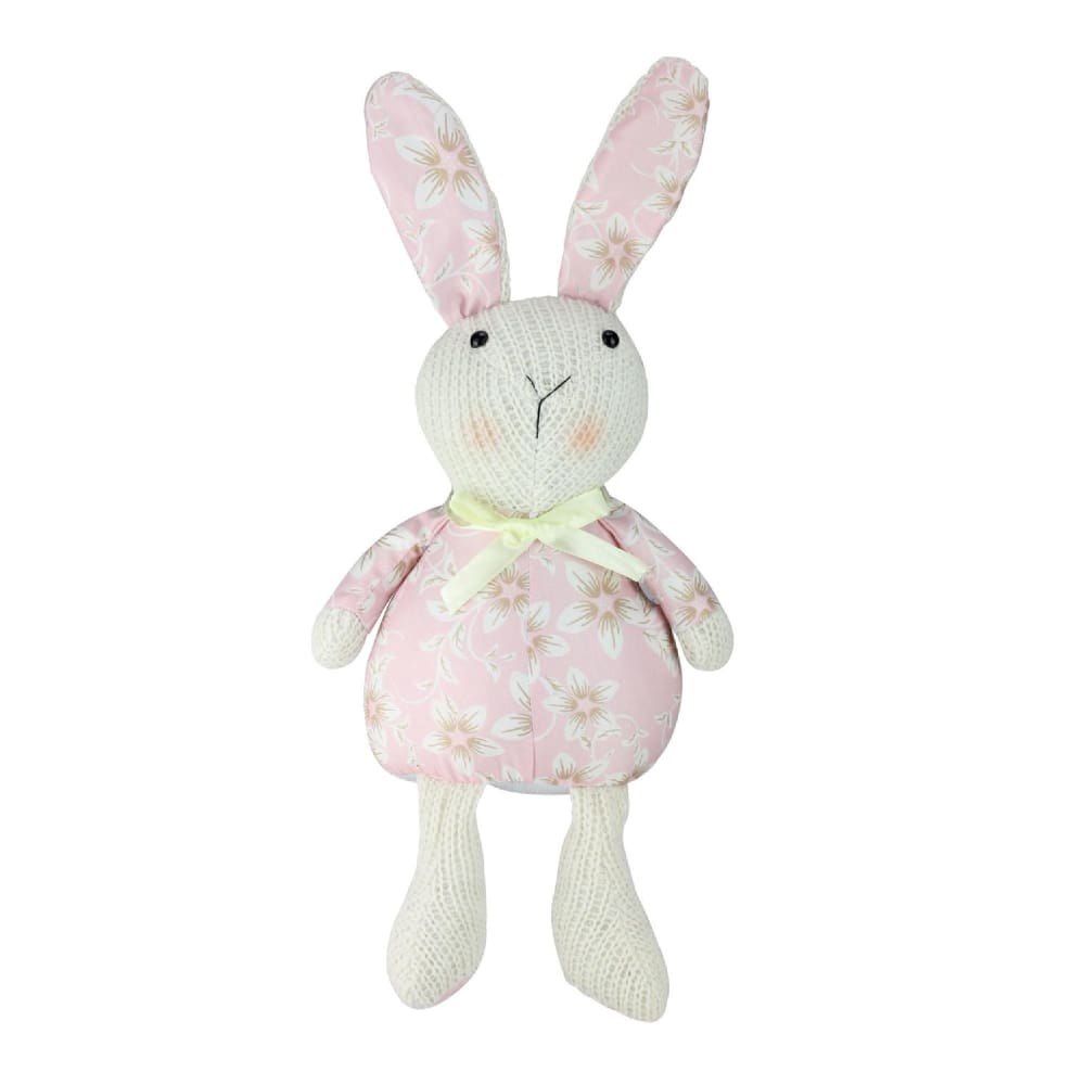 Northlight 17 Pink Floral Easter Bunny Rabbit Spring Figure - Home/Seasonal/Easter/Easter Decor/ - Northlight