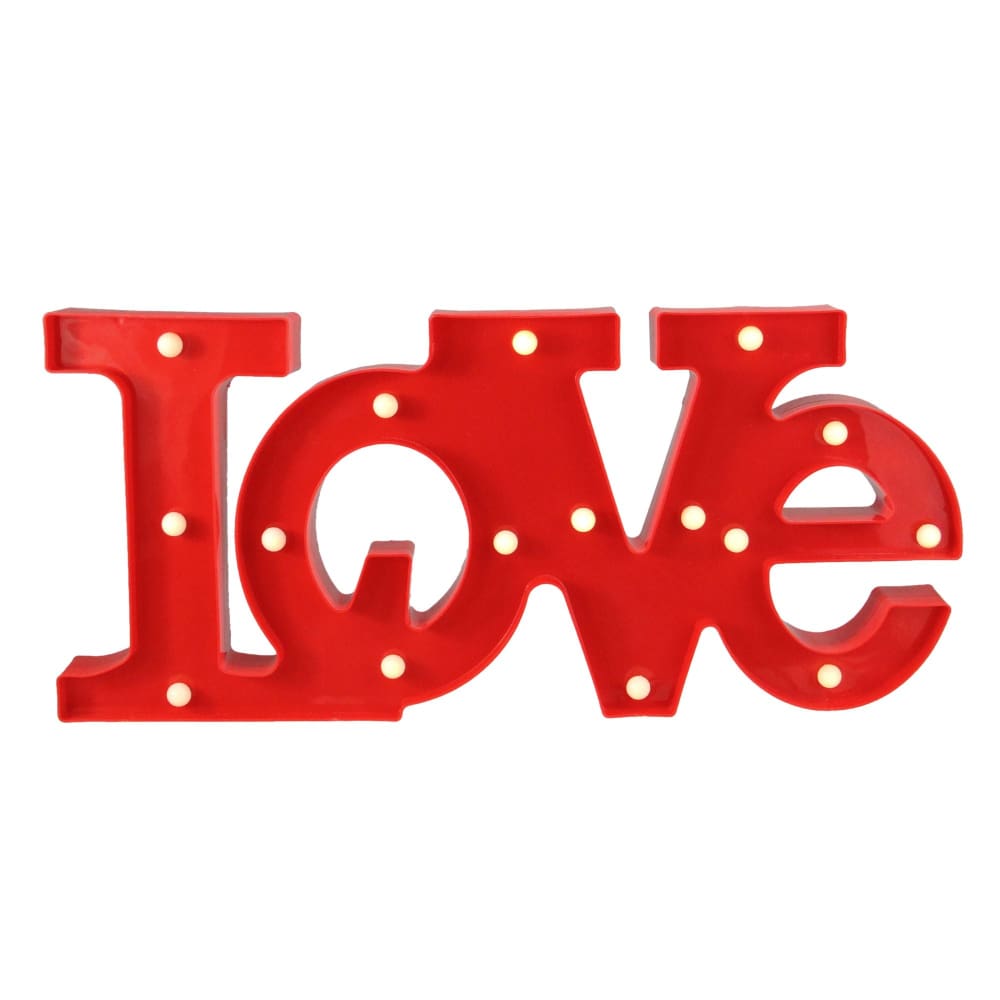 Northlight 20 Red ’LOVE’ LED Valentine’s Day Marquee Wall Sign - Home/Seasonal/Valentine’s Day/Valentine’s Day Gifts & More/ - Northlight