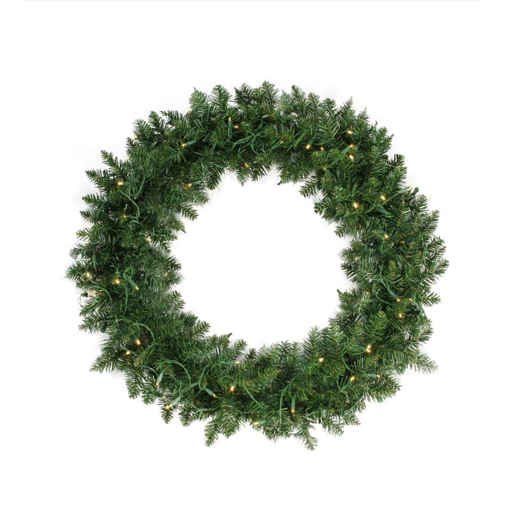 Northlight 36 Pre-Lit Buffalo Fir Artificial Christmas Wreath - Warm White LED Lights - Home/Seasonal/Holiday Home/Holiday Home