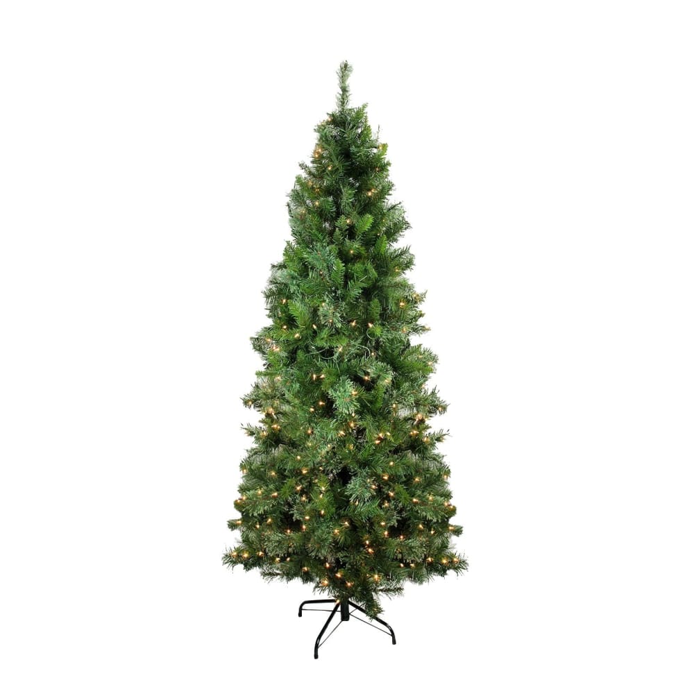 Northlight 6.5’ Pre-Lit Medium Mixed Cashmere Pine Artificial Christmas Tree - Clear Lights - Home/Seasonal/Holiday Home/Holiday Home