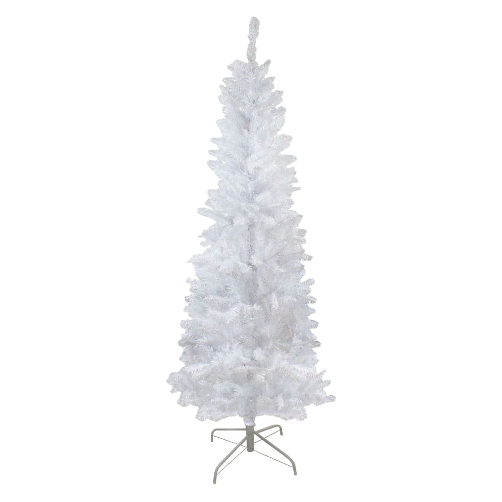 Northlight 6’ Pencil White Spruce Artificial Christmas Tree - Unlit - Home/Seasonal/Holiday Home/Holiday Home Decor/Christmas Trees/ -