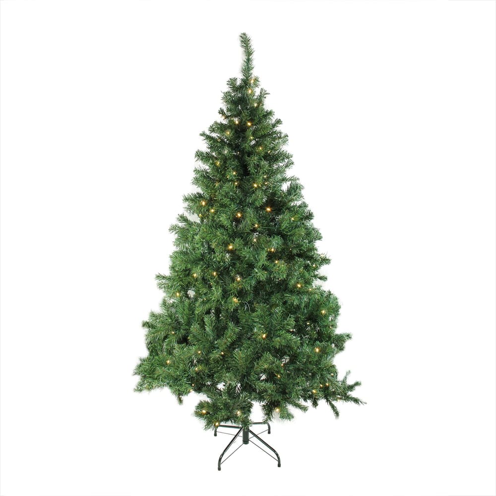 Northlight 6’ Pre-Lit Mixed Classic Pine Medium Artificial Christmas Tree - Warm Clear LED Lights - Home/Seasonal/Holiday Home/Holiday Home