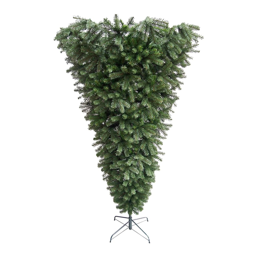 Northlight 7.5’ Green Spruce Artificial Upside Down Christmas Tree - Unlit - Home/Seasonal/Holiday Home/Holiday Home Decor/Christmas Trees/