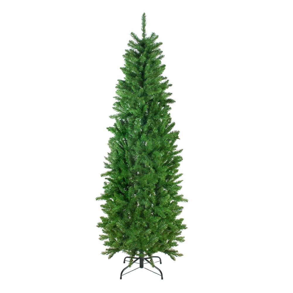 Northlight 7.5’ Unlit Pencil White River Fir Artificial Christmas Tree - Home/Seasonal/Holiday Home/Holiday Home Decor/Christmas Trees/ -