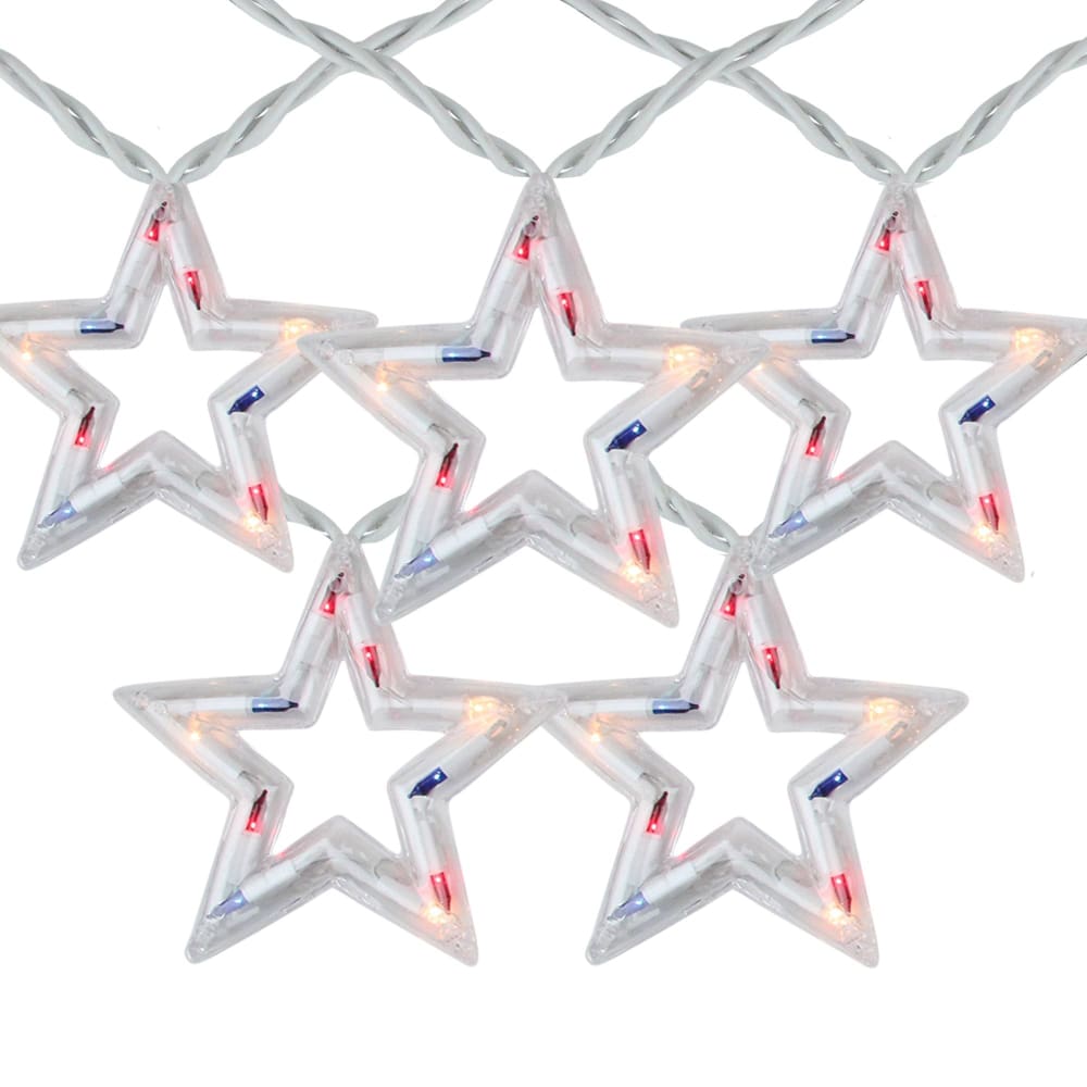 Northlight Americana 5.25’ July 4th Star Light Set - Home/Seasonal/Summer Seasonal/Summer Decor/ - Northlight