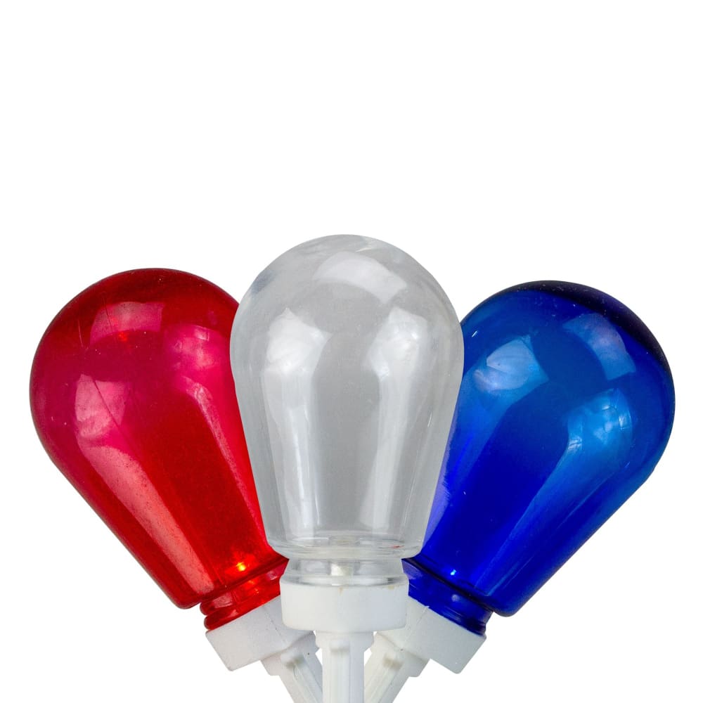 Northlight Americana 9’ Patriotic Edison-Style Lights - Red White and Blue - Home/Seasonal/Summer Seasonal/Summer Decor/ - Northlight