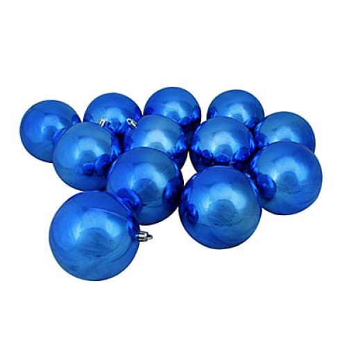 Northlight Shatterproof 4 Christmas Ball Ornaments 12 ct. - Lavish Blue - Home/Seasonal/Holiday/Holiday Decor/Christmas Tree Decor/ -