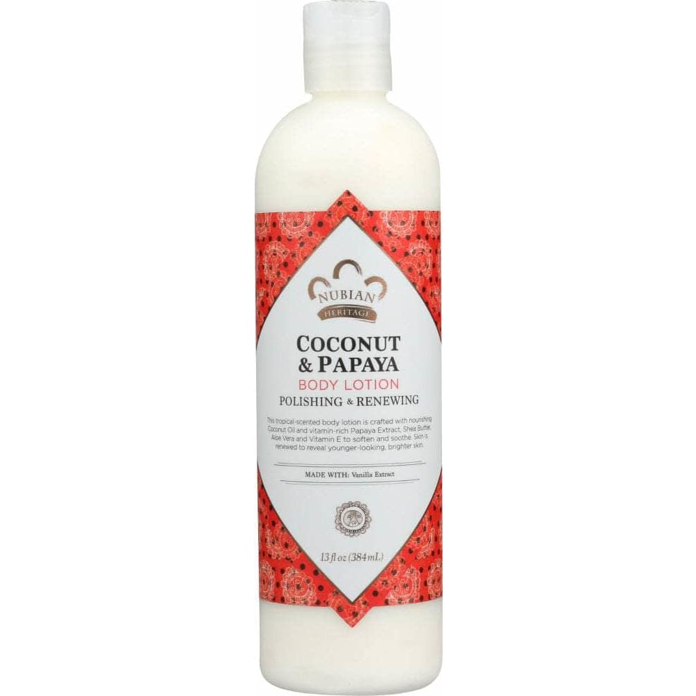 NUBIAN HERITAGE Nubian Heritage Body Lotion Coconut & Papaya, 13 Oz