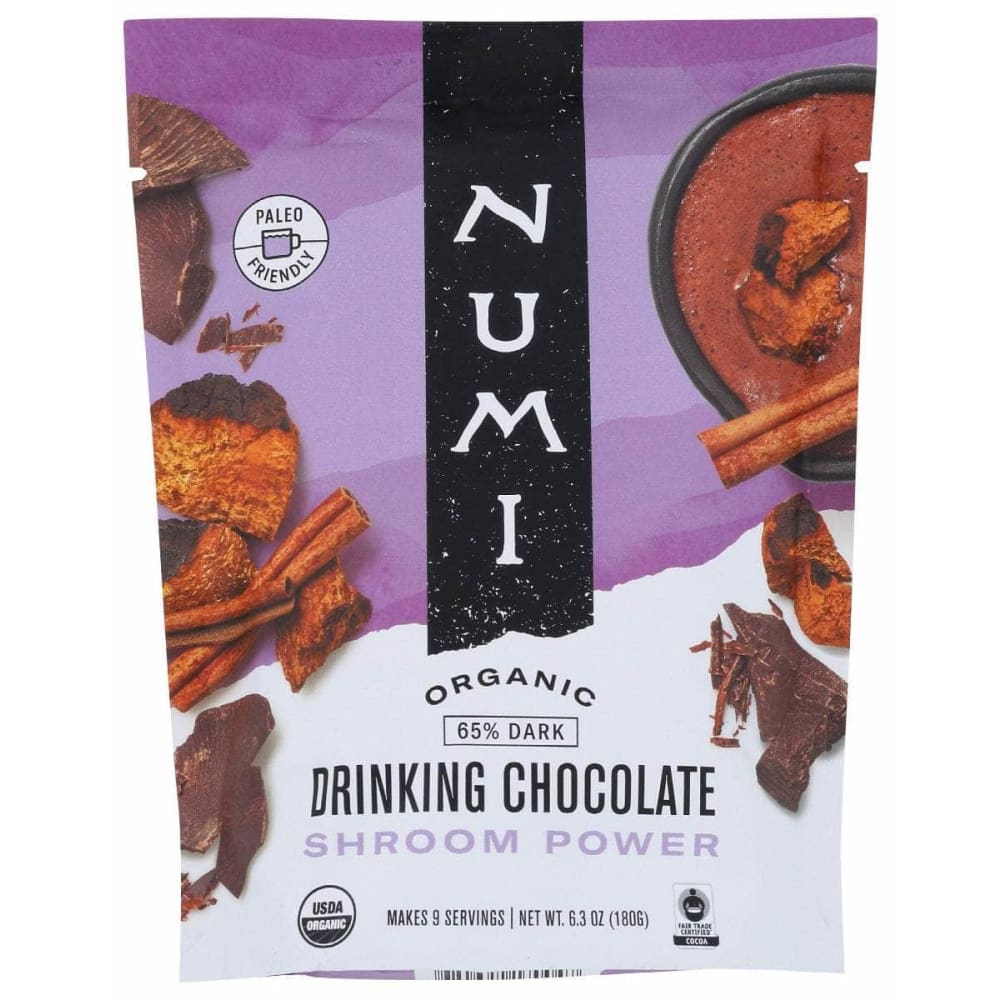 NUMI TEAS Grocery > Beverages > Coffee, Tea & Hot Cocoa NUMI TEAS: Drink Choc Shroom Power, 6.3 oz