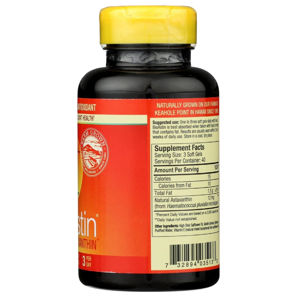 NUTREX: BioAstin Hawaiian Astaxanthin 4 mg 120 sg - Health > Vitamins & Supplements - NUTREX