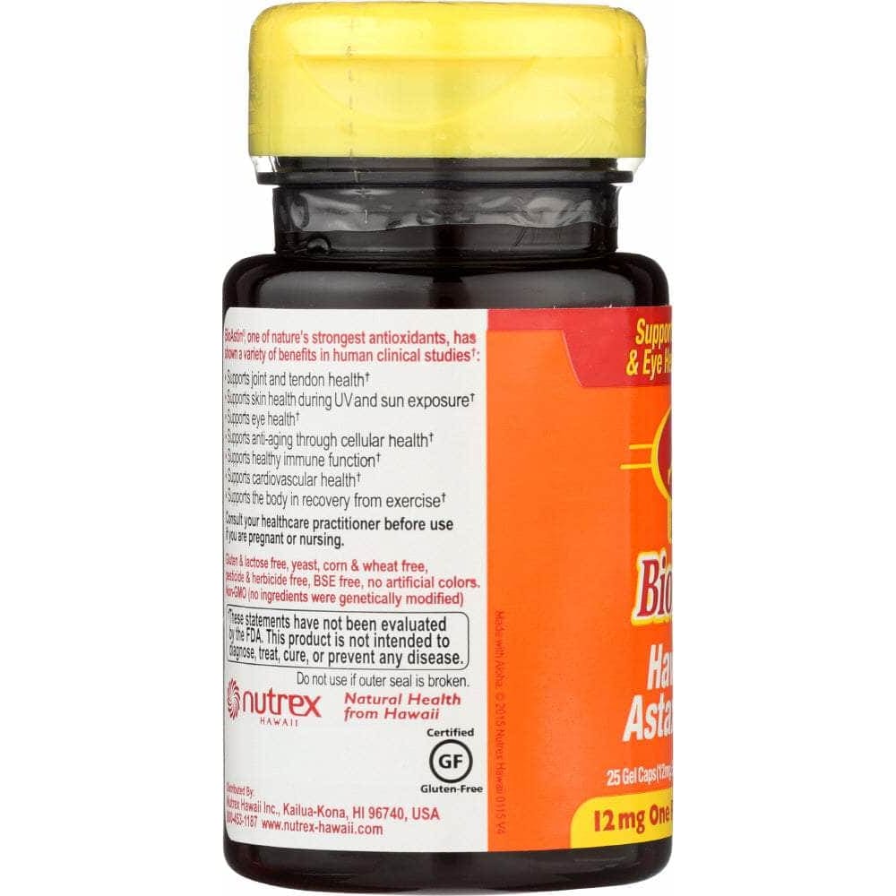 NUTREX Nutrex Bioastin Hawaiian Astaxanthin Dietary Supplement Nature'S Strongest Antioxidant, 25 Sg